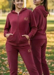 Cozy Maroon Hoodie & Jogger Set