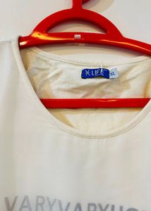 Trendy Offwhite Top/ Short Dress