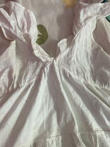 White Ruffled Top pinteresty 🤍