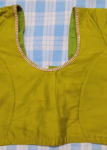 Elegant White And Green Color Silver Zari Saree