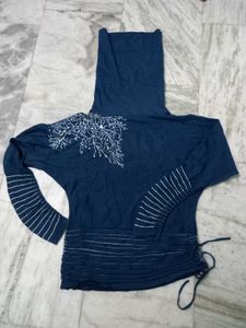 Designer Stretchable Semi Winter Top