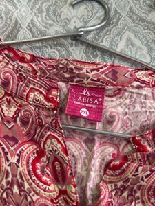 Patterned uneven Anarkali kurti