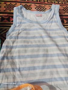 Baby Pure Cotton Banyan And Pant Set