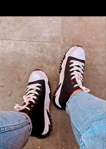AfroJack Women Black N White Sneakers