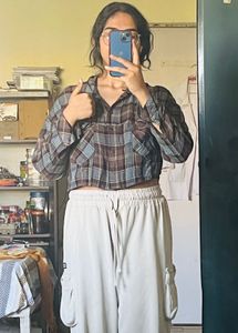 Check Crop Shirt