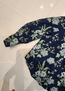 Vero Moda Floral Print Blue Top