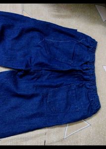 New Dark Blue Jeans Capri For Women