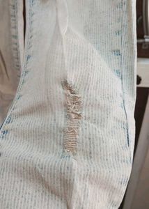 Light Blue, Ribbed Jeans