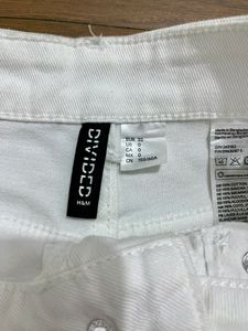 Combo H&amp;M 1.white &amp; 2.black pants