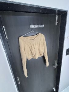 Cropped Knit Sweater