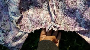 Purple Floral Smocked Peplum Top