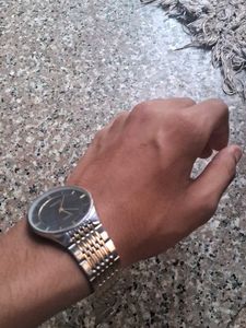 Stylish Watch - Silver and Gold Tone
