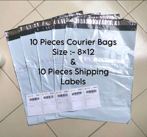 COURIER BAG AND SHIPPING LABELS 25+25 Pcs.