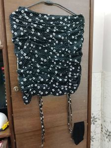 Floral Print Mini Skirt