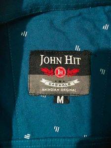 Stylish Blue Patterned Shirt