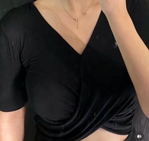 Black Wrap Top