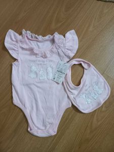 2 Rompers With 1 Bib