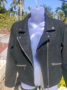 Chic Black Moto Jacket