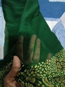 Green Floral Saree