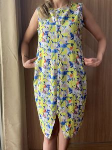 Multicoloured Middle Length Dress