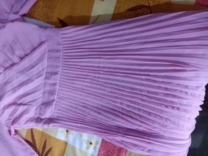 Women Pink Wrap Midi Dresses