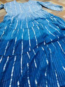 Blue Striped Kurti