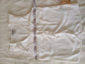White Ruffle Sheer Tank