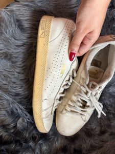 Old Puma Shoes Leather