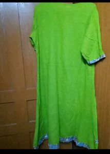 Green Cotton Kurta