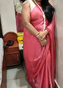 Tissue Soft Pink Saree