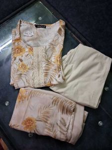 Floral Print Kurta Set m size
