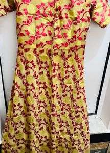 Golden And Pink Designer Kurta For Women