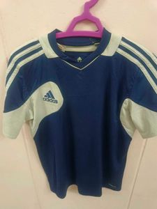 Adidas Navy Blue V Shape T Shirt