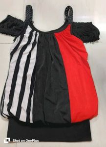 Cut-off Shoulder Top