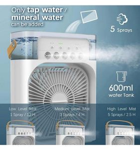 Portable Mini Air Cooler with Humidifier &amp; Fan – R