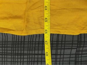 Yellow Bell-Sleeve Kurti - Bead Work - Size L