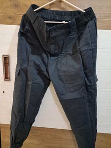 Popnetic Black Joggers With Multi Pockets