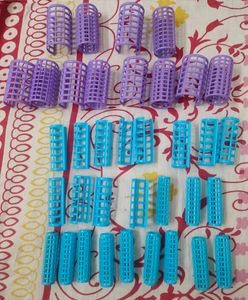 Hair Curling Rolls 6 Large , 12 Small