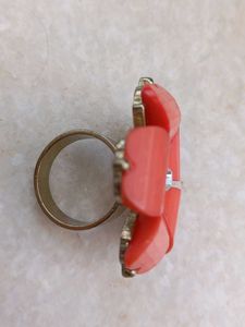 Cute Heart Flower Ring
