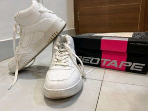 Red Tape White High Top Sneakers