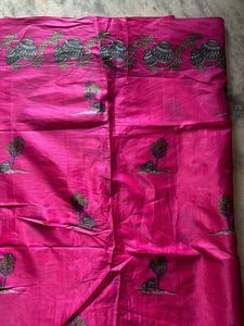 Beautiful Printed Pink Saree