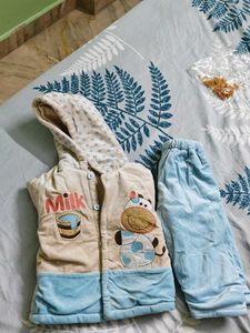 Cute Baby Milk Cow Print Jacket