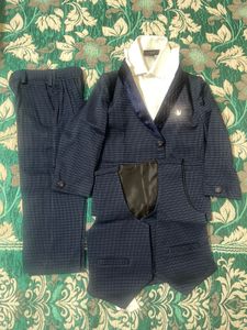 Partywear 3 Piece Suit Set For 2-4 Yrs Old Boy
