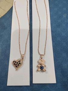 Korean Girls Pendant With Chain