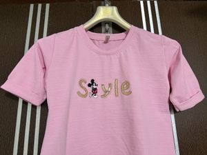 Pink 'Style' Graphic Tee