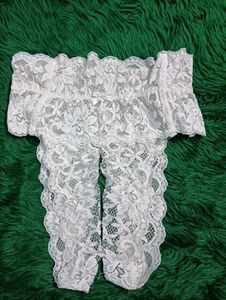 White Lace Open Panty🖤