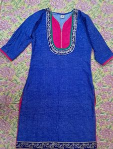 Blue Jaipuri Kurta
