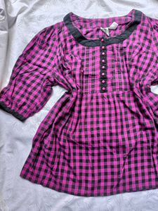 Plaid Short Tunic 🖤