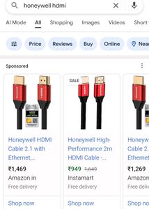 Honeywell HDMI  2.1 Cable Superior Quality For PS5