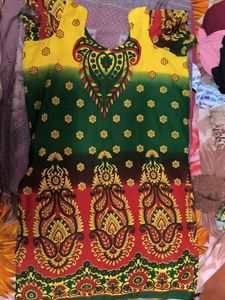 Multi Colour Kurti Wearable At Home Market Garden